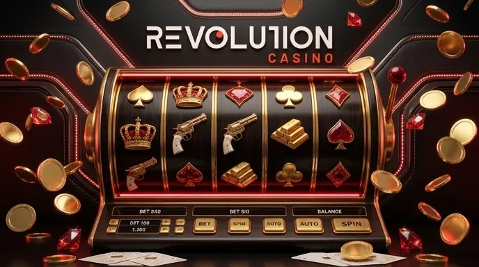 Revolution Casino Login – Spielelobby mit Slots und Live Casino nach dem Einloggen
